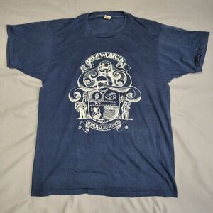 VINTAGE 80s Lake Wobegon T-Shirt Garrison Keillor Screen Stars Single Stitch